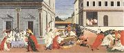 Sandro Botticelli Three miracles of St Zanobius,reviving the dead oil painting artist